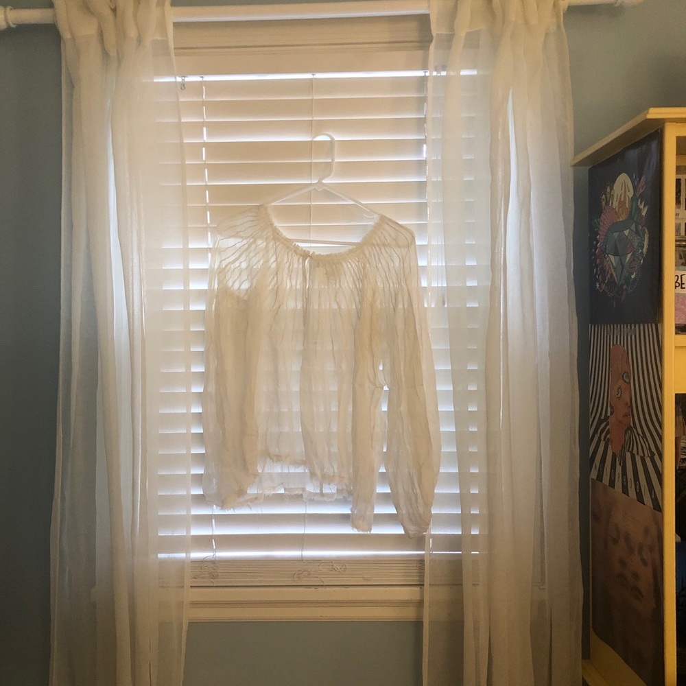 NWOT free people sheer shirt